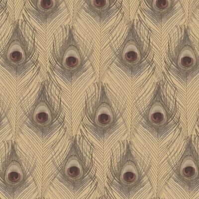 Peacock Peacock Wallpaper Peacock Feathers in Red Gold Metallic Gold Lavish Gold