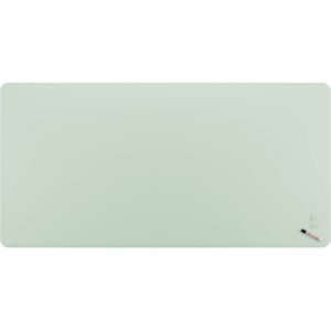 Legamaster Glas-Magnettafel 7-104364 Sage Green, 2 Magnete, matt pastellgrün, Metallrückwand & abgerundete Ecken 200x100cm