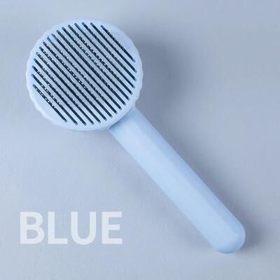 Uplifted Goods Cat Grooming Hair Remover Brush For Cats And Kittens blue