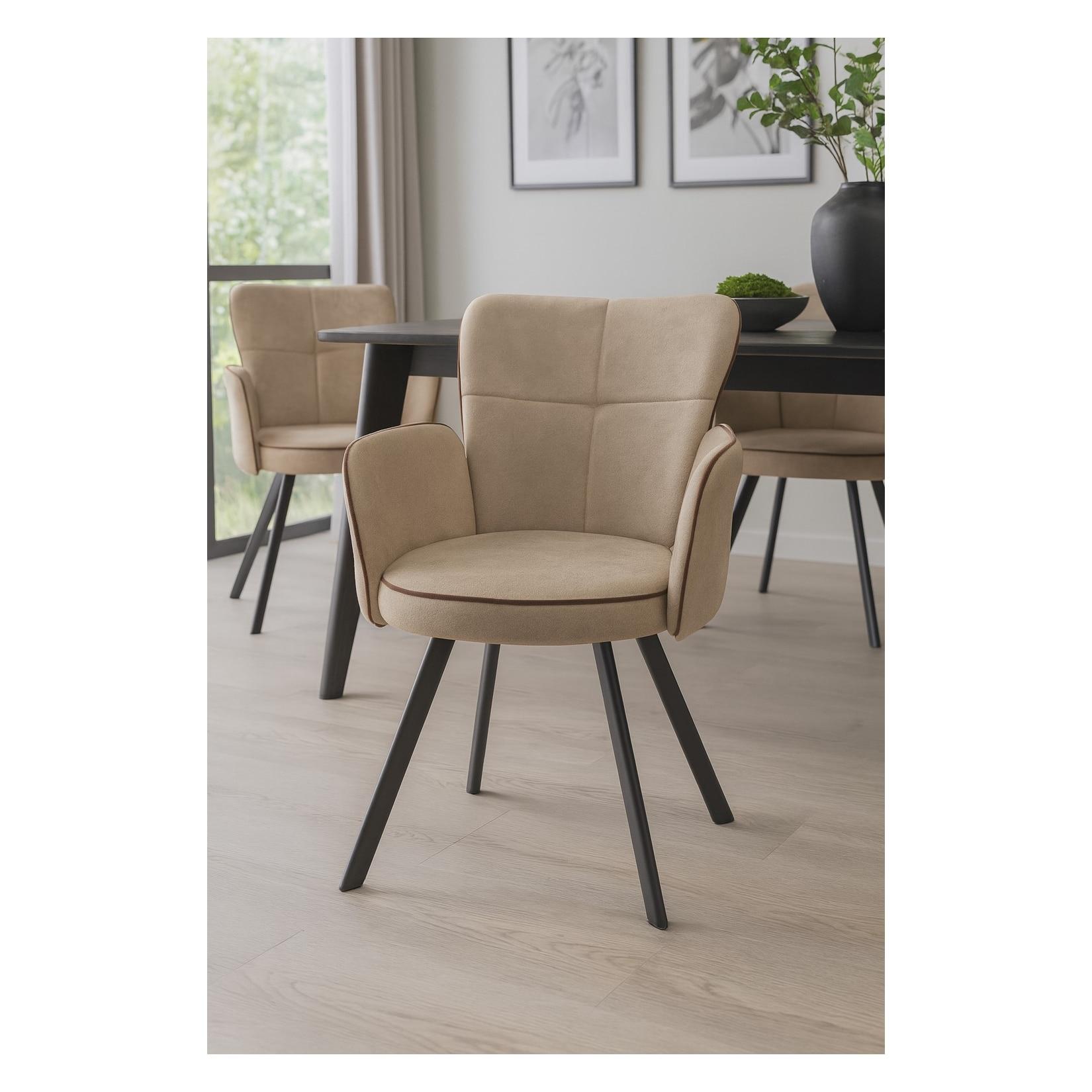 möbel direkt online Armlehnstuhl (2Stück) Linda beige