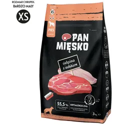 PAN MIĘSKO Kalbfleisch mit Putenfleisch XS 3kg