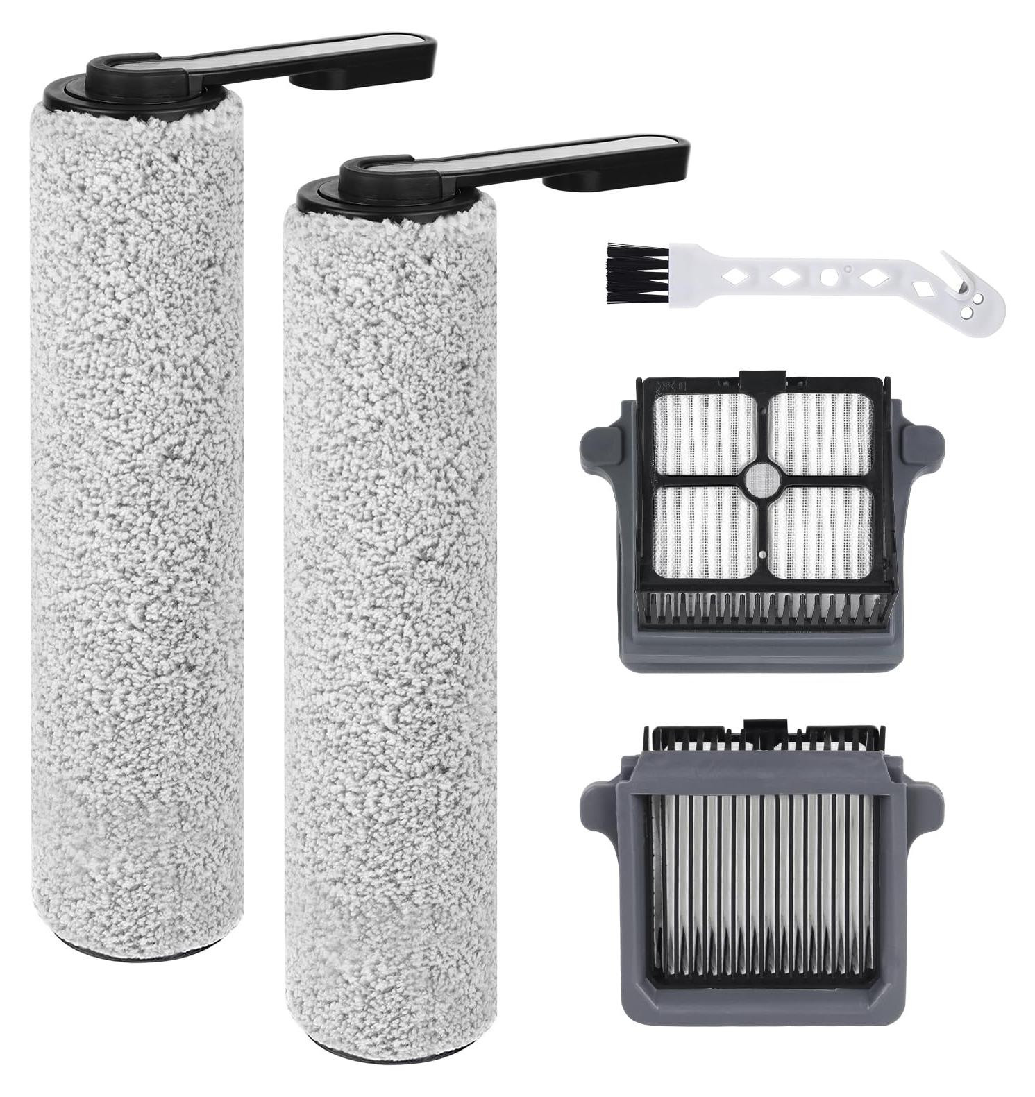 Selius 5-delige accessoires set voor nat- en droogzuigers met 2 borstelrollen en 2 filters