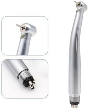 Uplift Essentials LED Dental Handpiece High Speed Push Button Air Turbine With Triple Water Spray And Ceramic Bearings led 4hole
