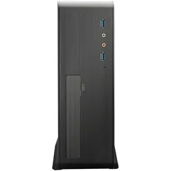 Tooq Technology CAJA 3006DU3C SLIM500W USB3,0 LECTOR TARJETAS (mATX, Mini-ITX), PC Gehäuse, Schwarz