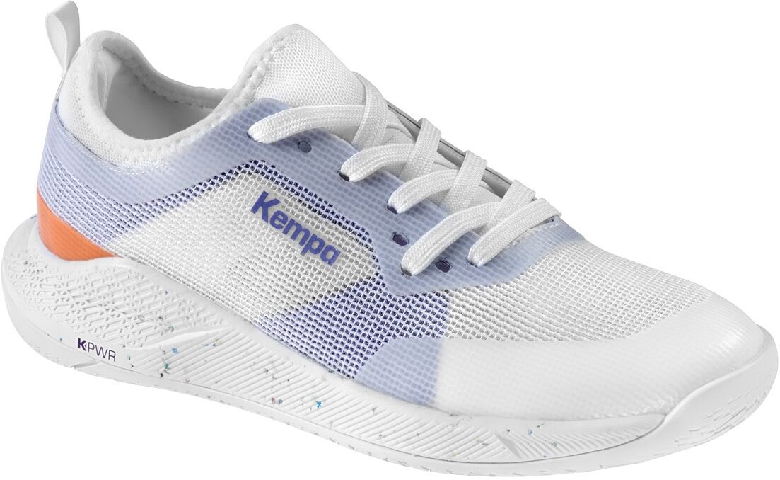 Hallenschuh KEMPA "Hallen-Sport-Schuhe Kourtfly W", Herren, Gr. 7, weiß (weiß, lila), Obermaterial: 100% Textilmaterial TEXMAT., Schuhe Hallenschuh