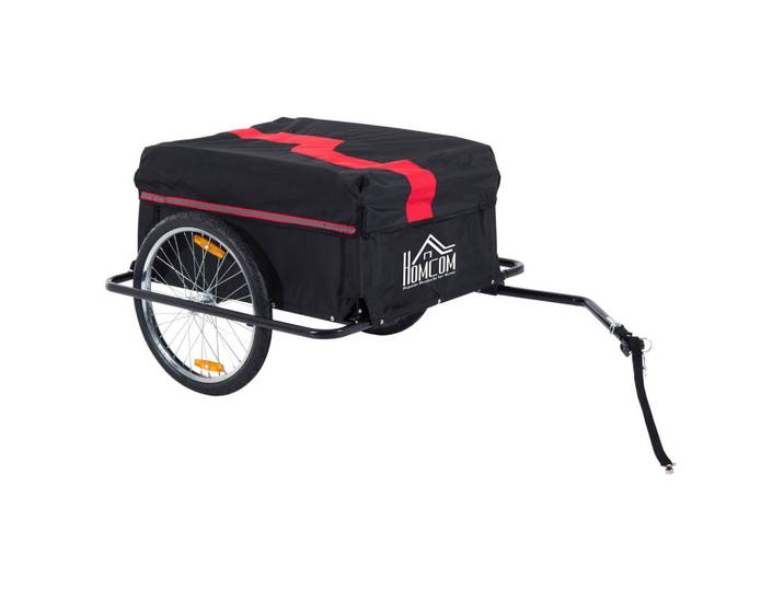 ComfortXL Fahrradanhänger De-09176 klappbar, wasserdicht, bis 40 kg Schwarz, Metall, 61x38x845 cm, Freizeit & Co, Sport & Fitness, Fahrradanhänger