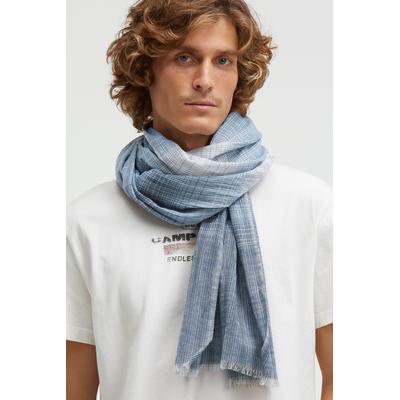 Strickschal CAMP DAVID, Herren, mid blau, Material: 100% Baumwolle, Modetücher