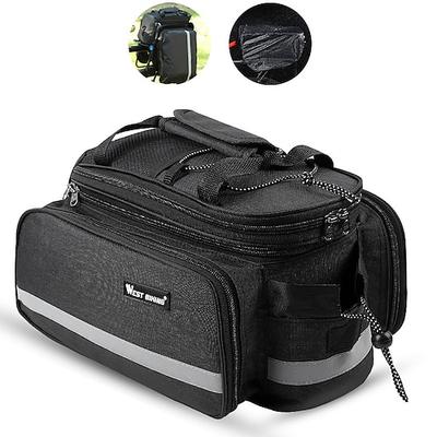 FJQXZ Fahrrad Kofferraum Tasche / Fahrradtasche Fahrrad Kofferraum Taschen Hohe Kapazität Wasserdicht Verstellbare Größe Fahrradtasche Nylon Tasche für das Rad Fahrradtasche Radsport / Fahhrad
