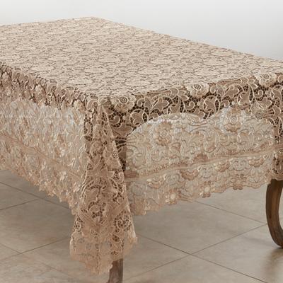 Saro Lifestyle Vintage Lace Tablecloth With Floral Design