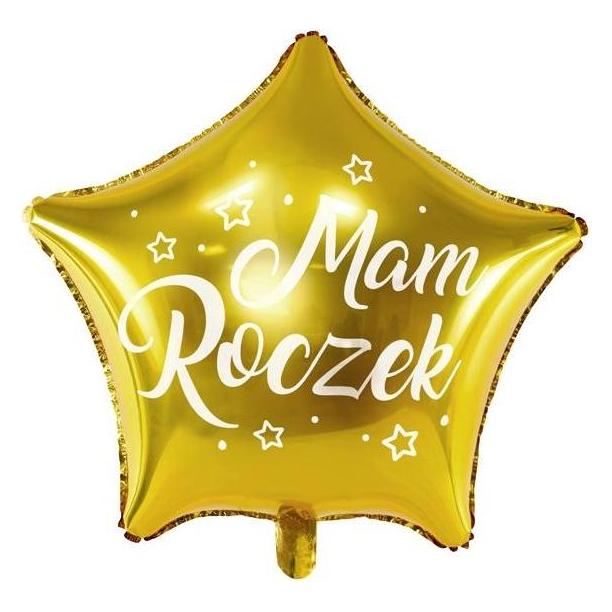 Partydeco Folienballon Stern I'm One Year Old, 48 cm, Gold (1x) (40961664)