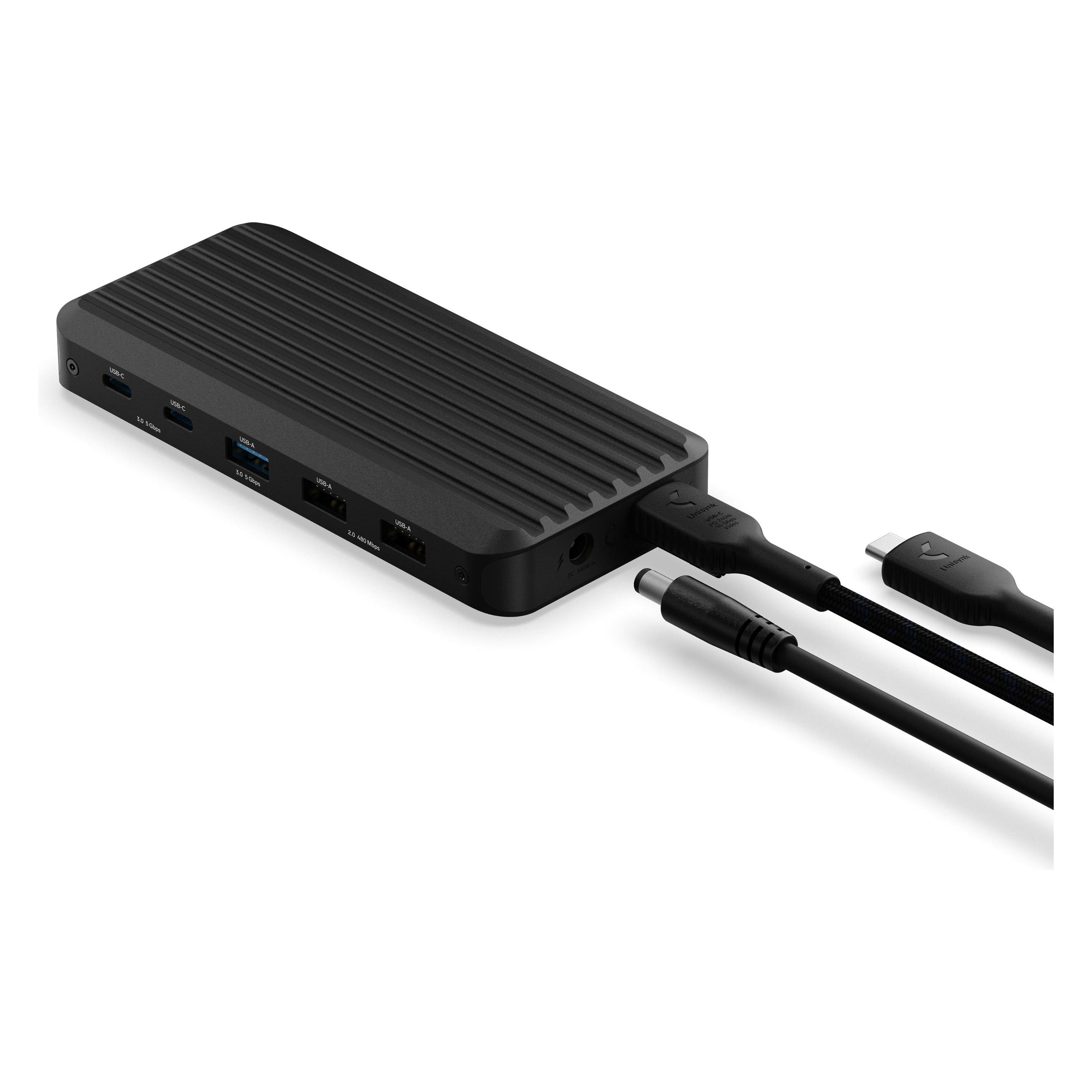Unisynk 10 Port USB-C Mul ti Display Docking Statio (USB-C, 10 Ports) (10482)