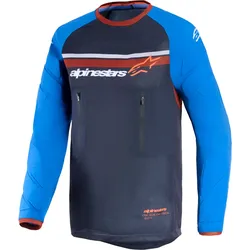 Alpinestars Maxdura Dual, Trikot - Dunkelgrau/Blau/Orange - XL