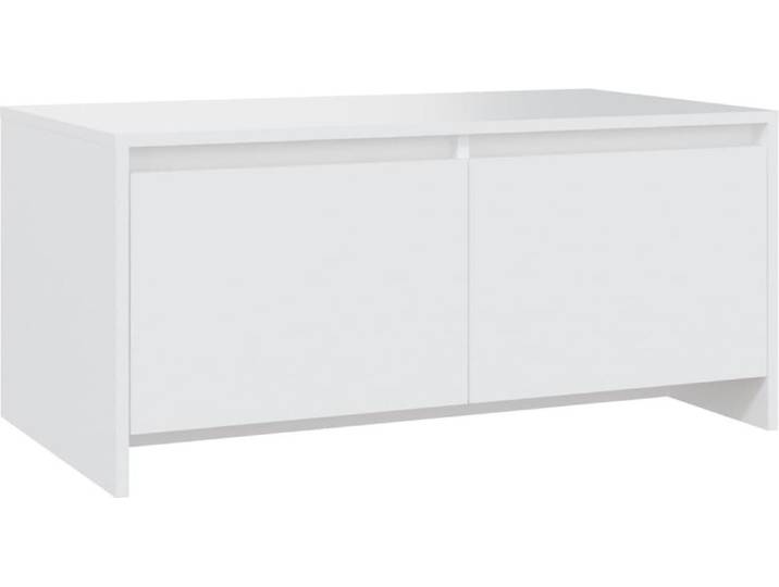 vidaXL Table basse blanche 90x50x41\,5 cm Bois composite