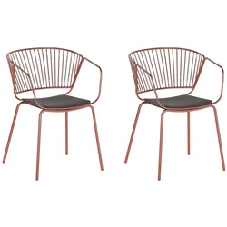 METALLSTUHL 2er-Set Kupfer Rigby