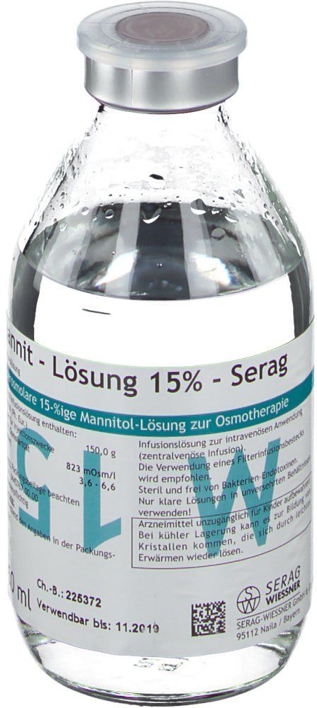 SERAG WIESSNER Mannit 15% Serag Infusionslösung Glas 10x250 ml