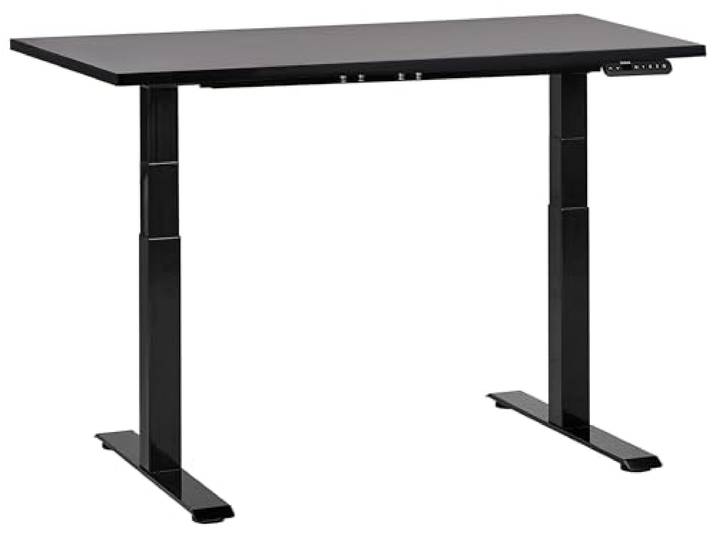 Elektrisch höhenverstellbarer Schreibtisch USB schwarz 120x72 cm DESTINES