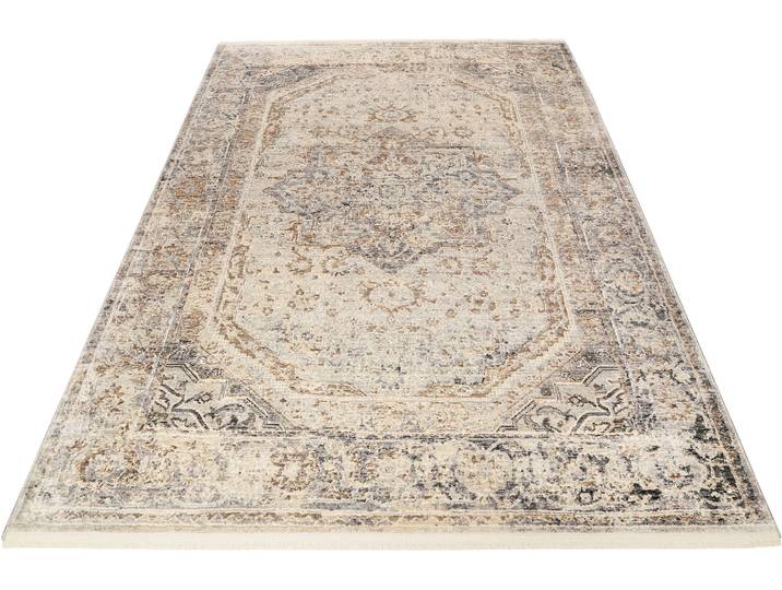 Teppich WECON HOME SoHo Touch , grau, B:240cm H:7mm L:290cm, Kunstfaser, Teppiche, Teppich, Hoch-Tief-Struktur, Wohnzimmer