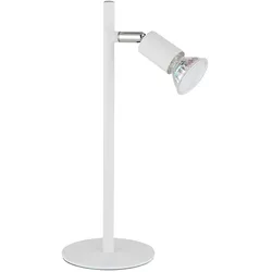 Tischlampe Leselampe Tischleuchte weiß Spot beweglich Wohnzimmerlampe H 30 cm
