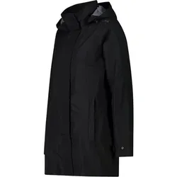 CMP Damen Regenjacke WOMAN JACKET SNAPS HOOD, Größe 38 in Schwarz Schwarz