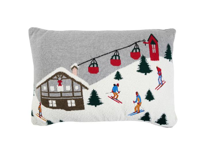Kissen Multicolor/Multicolor 42 x 4 x 62cm Polyester/Baumwollstoff