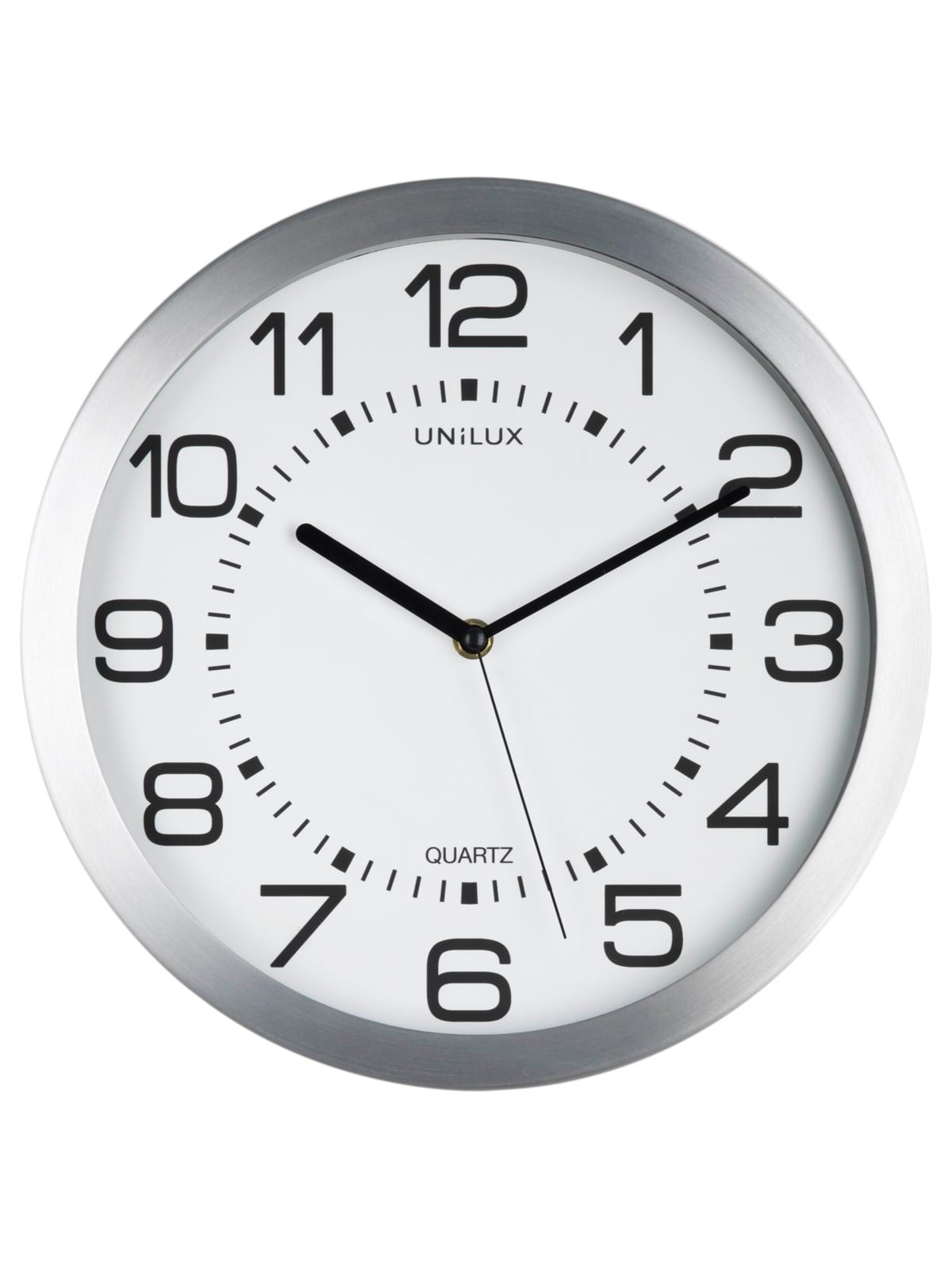 Unilux Moon Clock backlit metal grey