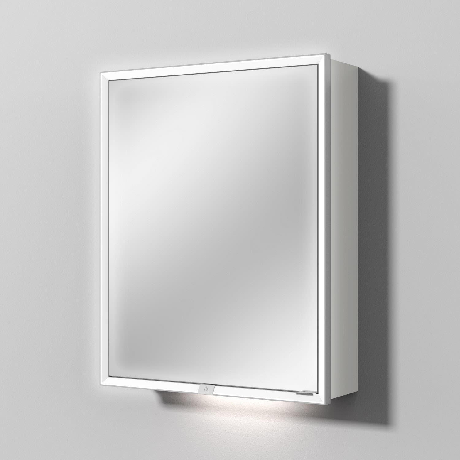 Sanipa Reflection melamine mirror cabinet MILO 60 with 1 door AU03043