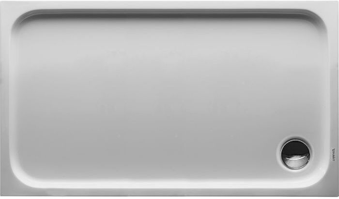 Duravit Rechteck-Duschwanne D-Code 720094000000001 Einbauversion, 1200 x 700 mm, weiss mit Antislip