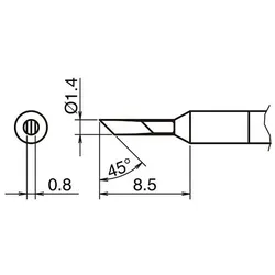 Hakko Aktiv-Lötspitze Format KN (Lötspitze), Lötgerät Zubehör
