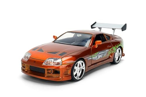 Jada Fast & Furious 25th Anniversary Edition 1:24 Brian's Toyota Supra Gegoten Modelauto - Geborstelde Kleur