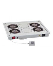 TRITON Rack-Lüftereinsatz mit 4 cooling fans thermostat Wechselstrom 230 V (RAC-CH-X04-X3)