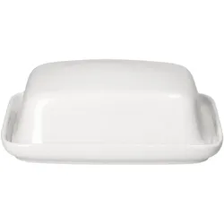 Bärbel Butterdose mit Deckel weiß aus Porzellan – 24302136