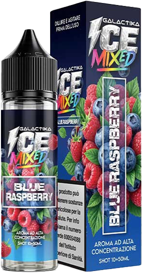 Galactika Blue Raspberry Ice Mixed Liquido Shot 10ml Lampone Mirtillo Ghiaccio