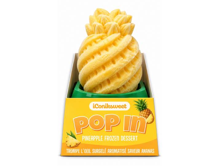 ICONIK SWEET Glace Trompe-L'œil Ananas 75g