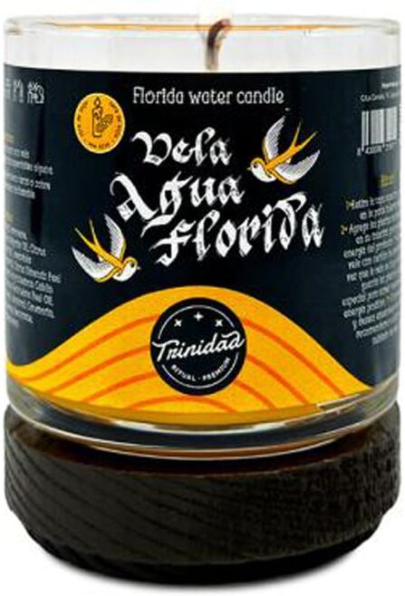 Trinidad Vela Vaso Agua Florida
