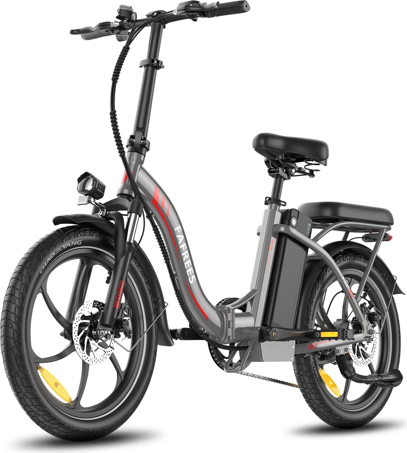 E-Bike FAFREES F20+ - Motor 250W Akku 36V20Ah 20 Zoll Mechanische Scheibenbremse - Grau