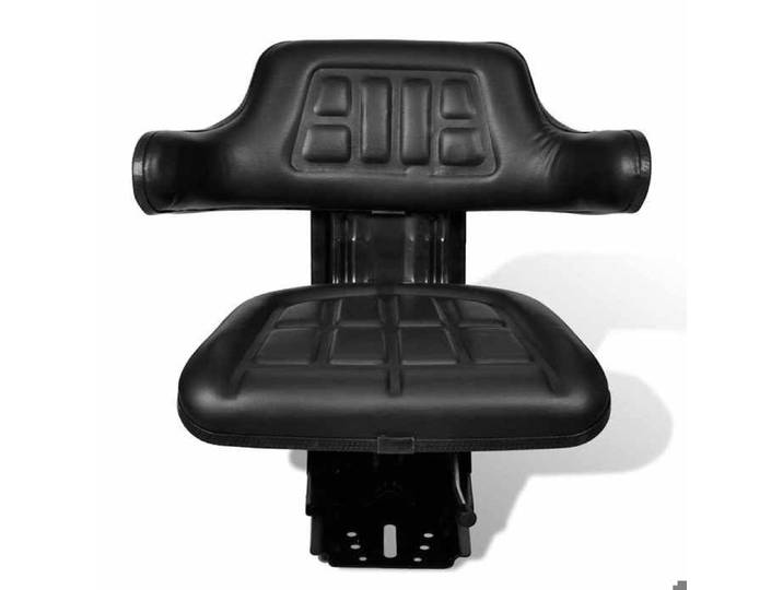 Soldes d'automne Siège de tracteur avec suspension Noir 5435944114856