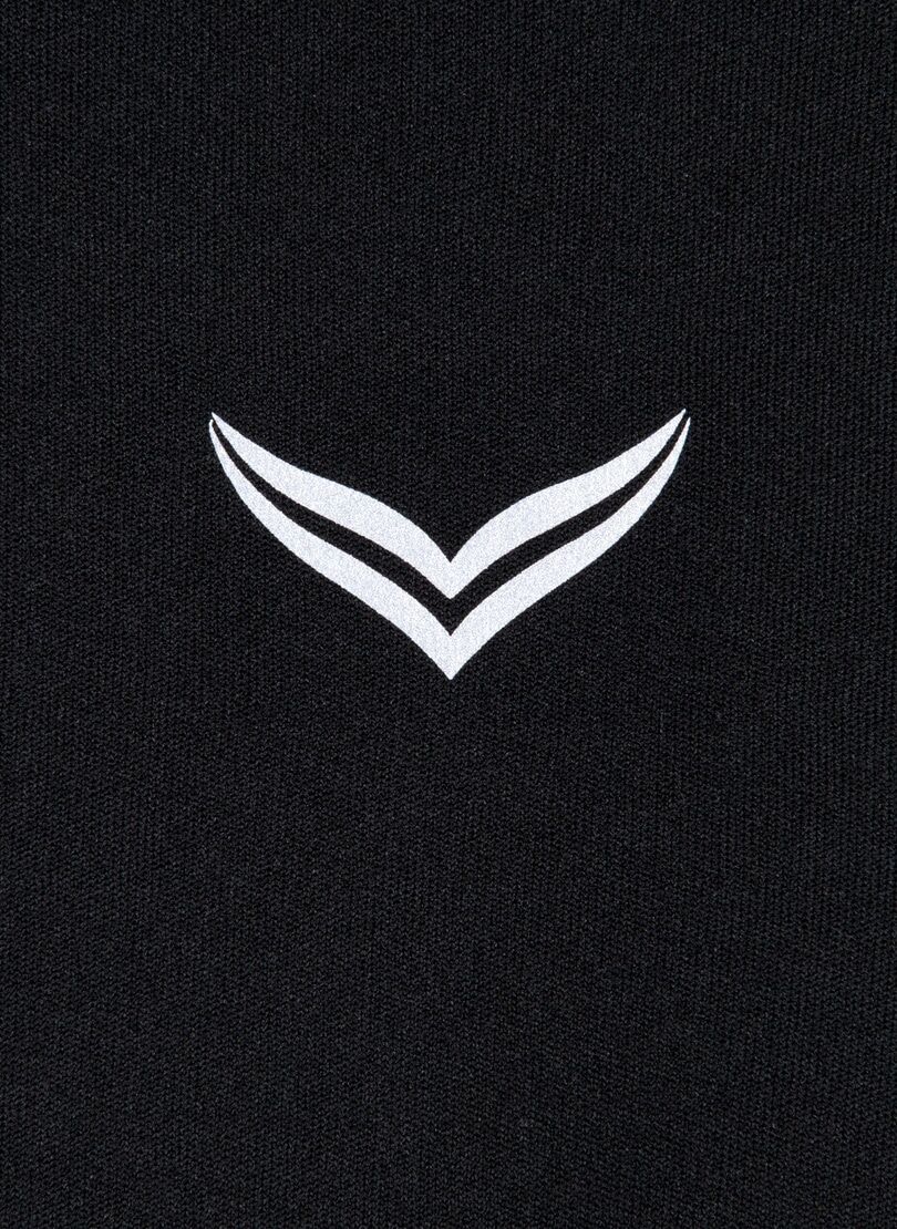 T-Shirt TRIGEMA "TRIGEMA Sport T-Shirt mit Netzeinsätzen", Mädchen, Gr. 152, schwarz, Interlock, 100% Polyester, Rundhals, Shirts T-Shirt schwarz 152