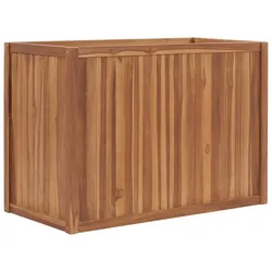 Helloshop26 - Hochbeet für Pflanzen und Blumen 100 x 50 x 70 cm massives Teakholz 02_0000900