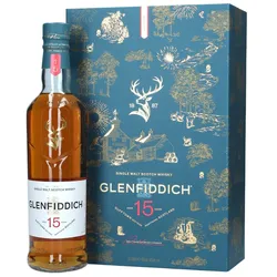 Glenfiddich 15 Jahre - Festive Edition mit Glas - Single Malt...