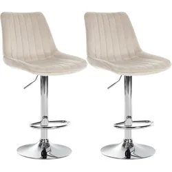2er Set Barhocker Toni Samt