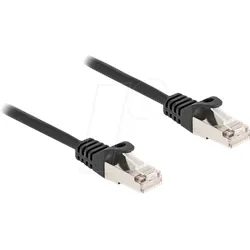 DELOCK 80186 - RJ50 Kabel, Stecker / Stecker, S/FTP, 0,5 m, schwarz