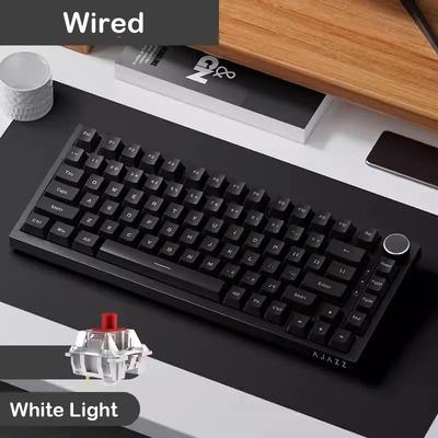 Compact Mechanical Keyboard Tri Mode Connectivity & Hot Swappable Switches gray Rgb