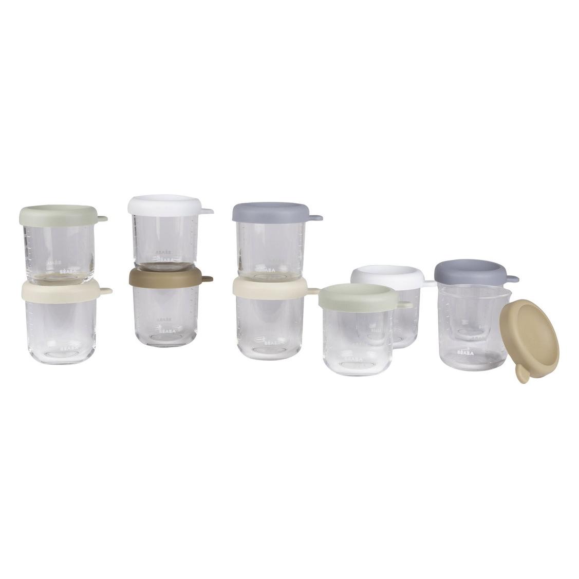 Beaba Set 10 Portionen Glas 250ml Natural color mix (BA914034)