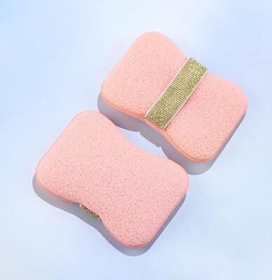 Uplifted Goods Exfoliating Soap Foaming Net Pouch pink (big Hole)
