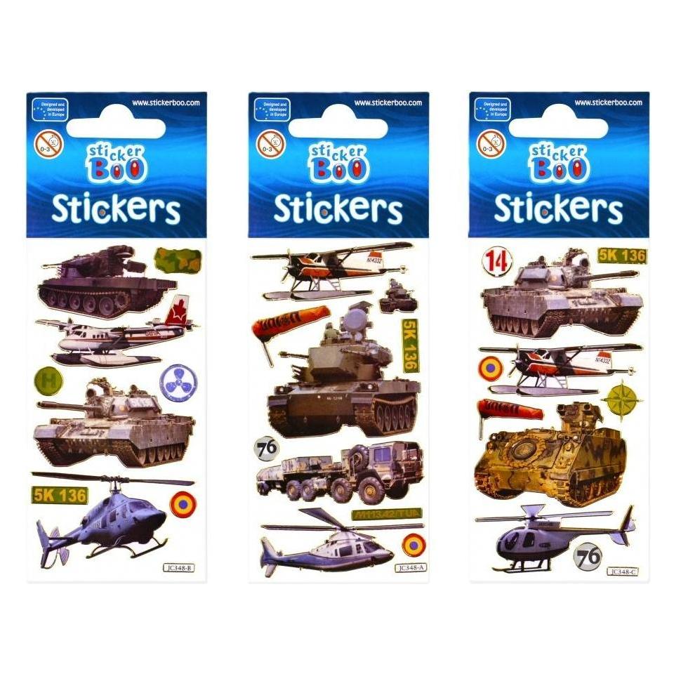 Starpak Aufkleber BOO silberne Militär-Mix-Aufkleber (1 Sticker) (41909008)