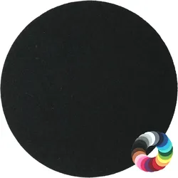 BIASTO - Premium Filz Untersetzer - rund 10cm - Farbe: schwarz (HF016). Design Glas-Untersetzer für Getränke, Tisch, Bar, Tasse, Vase