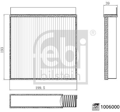 Febi Bilstein Filter, Innenraumluft 1006000 Für Mg