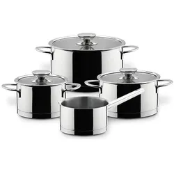 Berndes MILLESIMA Edition 100 Set 4-tlg., Pfannenset + Topfset, Silber