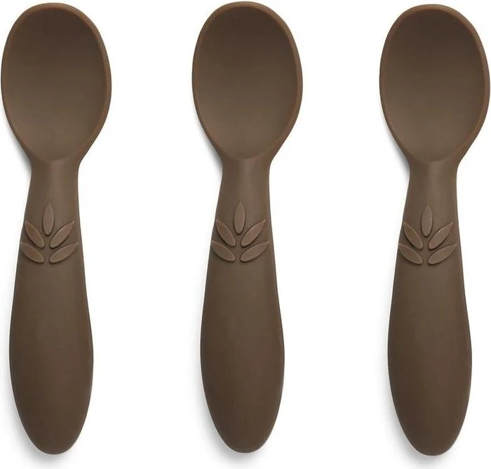 Nuuroo Ella Silicone Spoon 3-Pack - Acorn (NU125)