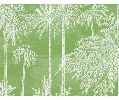 Lillian August Palm Grove Embossed Vinyl Unpasted Wallpaper